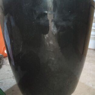 Ceramic Pots Black 12 inch