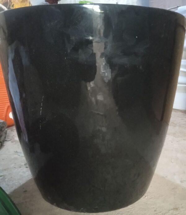 Ceramic Pots Black 12 inch